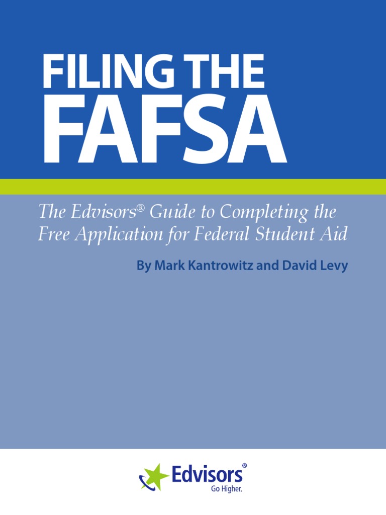 FAFSA Handbook Student Financial Aid In The United States Student
