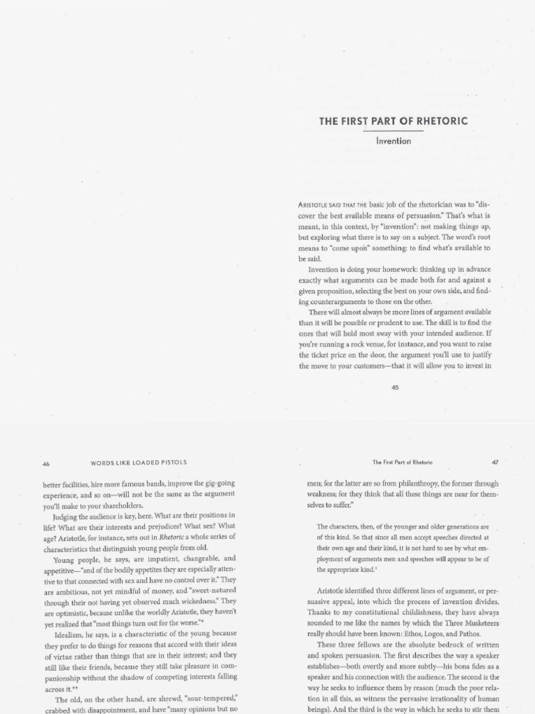 Understanding Rhetoric: Invention Basics | PDF | Rhetoric | Reason