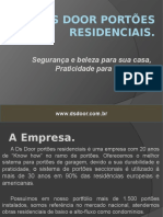 Apresentação DS DOOR Portões Residenciais Atualizado