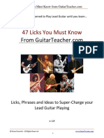 47 Licks You Must Know