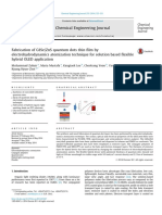 Fabrication of CdSeZnS Quantum Dots Thin Film by Electrohydrodynamics Atomization Technique For Solution Based Flexible Hybrid OLED Application