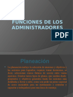 Funciones de Los Administradores