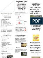 2016-2017 Pioneer Wesley Brochure