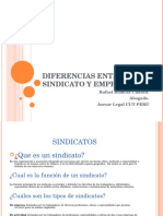 Diferencias Entre Sindicato y Empresa