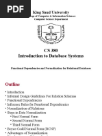 CS 380 Introduction To Database Systems: King Saud University