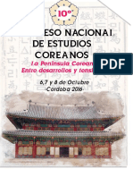 3º Circular - X Congreso Nacional de Estudios Coreanos
