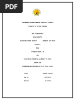 Company Law Project