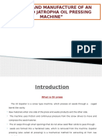 Design and Manufacture of An Improved Jatropha Oil Pressing Machine