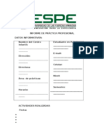 Formato Informe de La Práctica Profesional.
