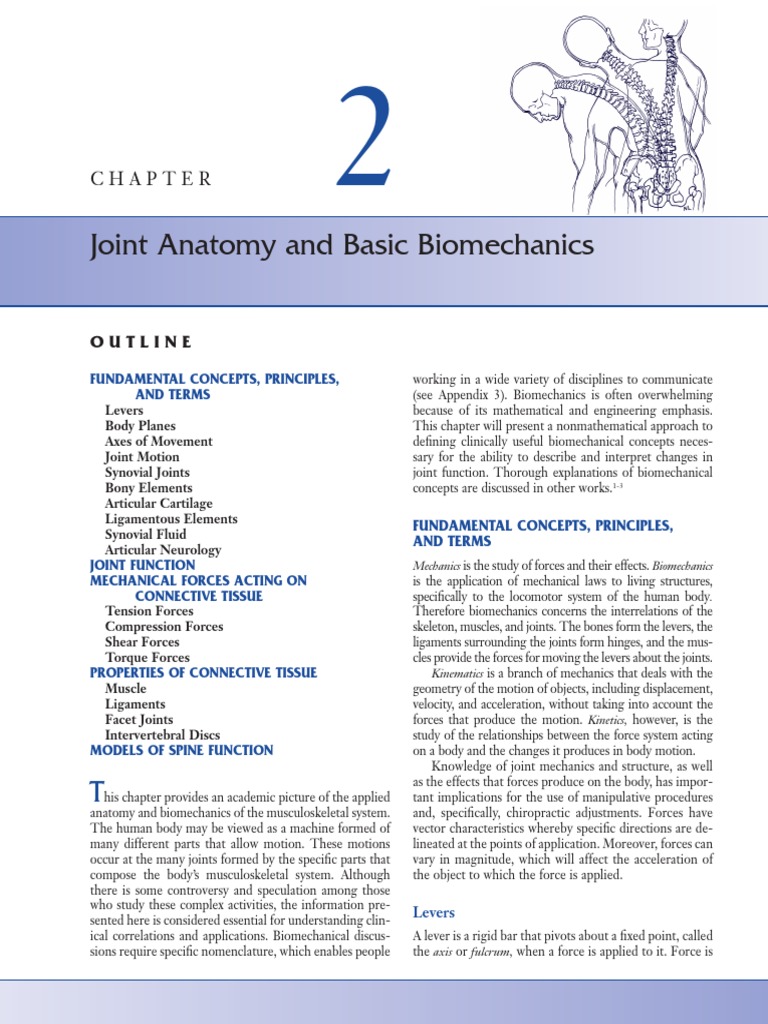 Biomecanica - Kinematics - Joint Anatomy and Basic Biomechanics Biology Diagrams