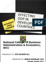 Factors Affecting GDP in Developing Countries