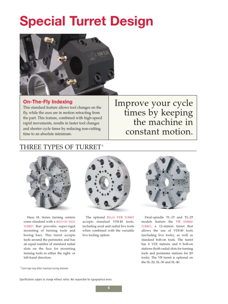VDI Turret Types and Tooling Options | PDF