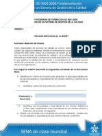 Actividad de Aprendizaje Unidad 4 Calidad Enfocada Al Cliente