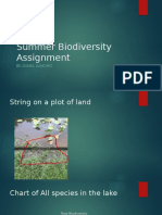 Summer Biodiversity Assignment
