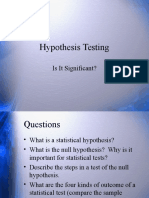 Hypothesis Testing: Significance, Power, Decisions