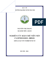 Nghiên Cứu Bào Chế Viên Nénclopidogrel 300mg