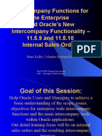 Intercompany Functions For The Enterprise and Oracle's New Intercompany Functionality - 11.5.9 and 11.5.10 Internal Sales Orders