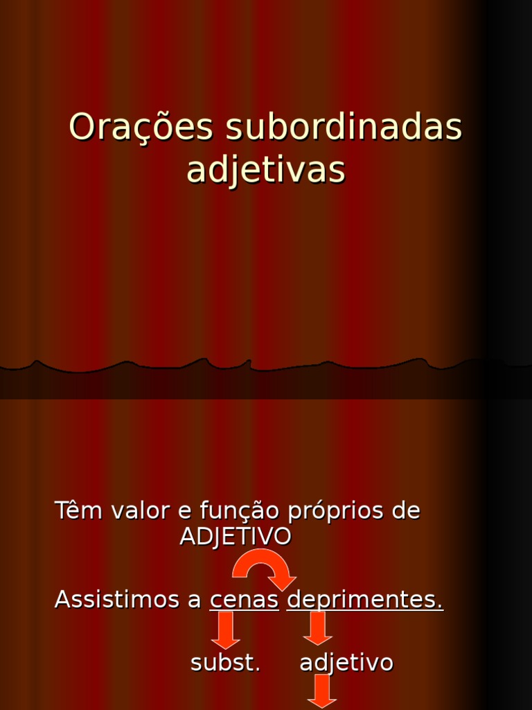 Oração Subordinada Adjetiva | PDF | Pronome | Linguística