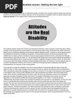 Sexual Assault of Disabled Women Getting the Law Right 