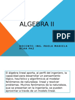 Algebra II Introduccion