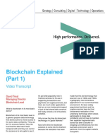 Accenture Blockchain Part1 David Treat Video Transcript