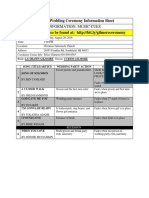 Ceremonyinfosheet