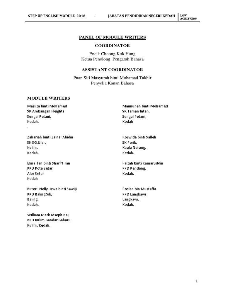 English Module Comprehension Low Achievers PDF Pottery Noun