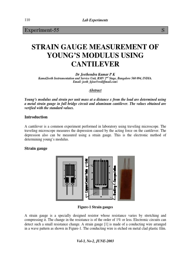 Strain Gauge | Download Free PDF | Electrical Resistance And ...