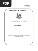 BMM Syllabus of University of Mumbai