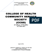 College of Health Community Service Society Final