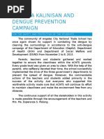 Dengue Narrative Report