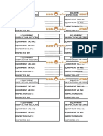 Equipment Inspection Tags