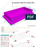 Underground Water Tank by Staad Pro V8i SS6 PDF