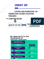 Management of Urticaria: Identification and Elimination of Underlying Causes / Eliciting Triggers Symptom Relief