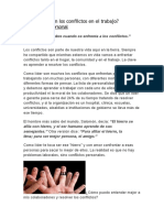 Cómo Lidiar Con Los Conflictos en El Trabajo