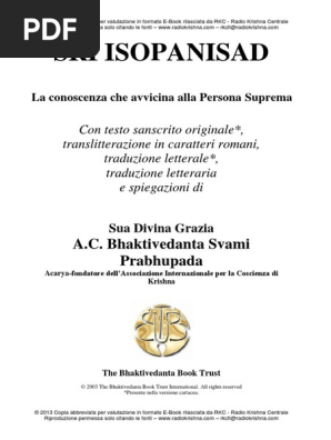 Sri Isopanisad Completa