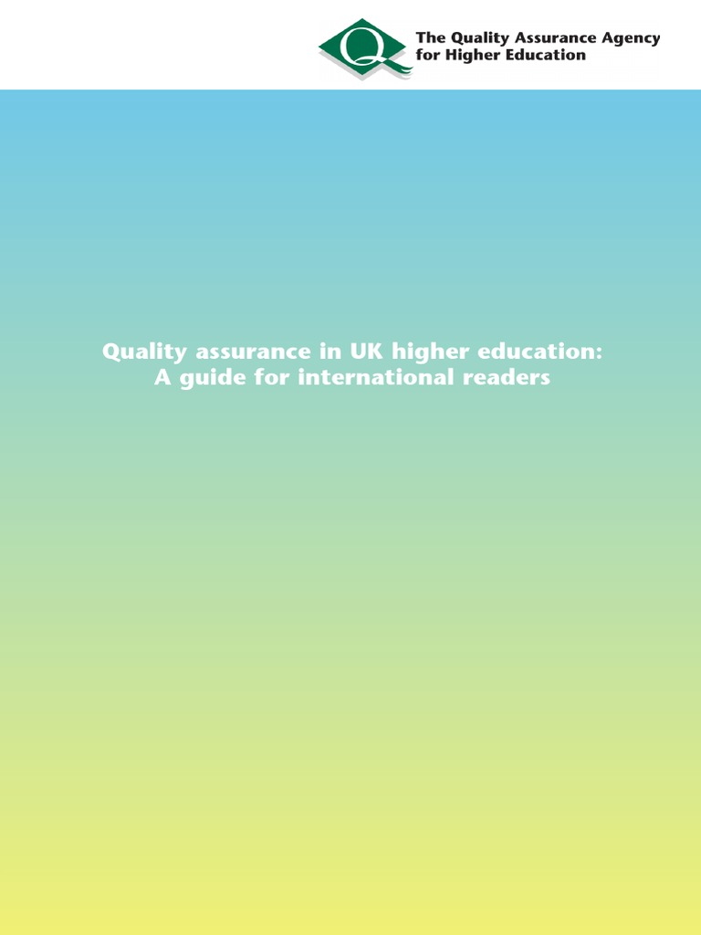 Quality Assurance in UK Higher Education: A Guide For International ...
