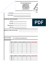 Cable Tray Sizing Program