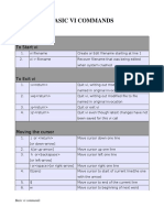 Basic Vi Commands