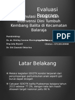 Evaluasi Program SDIDTK