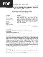 Improvement of Voltage Profile Through The Optimal Placement of FACTS Using L-Index Method