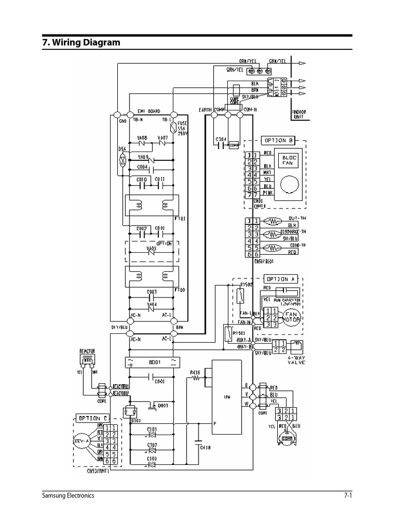 Wiring Diagram: Samsung Electronics 7-1 | PDF