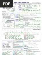 Python 3 Cheat Sheet | PDF | Control Flow | Parameter (Computer ...