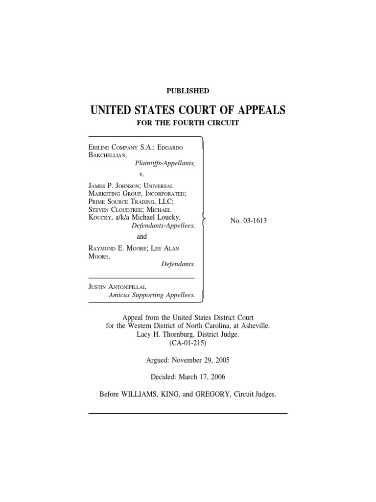 United States Court of Appeals Published PDF Diversity