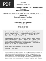 Parkway Gallery Furniture, Inc. Rose Furniture Company v. Kittinger/pennsylvania House Group, Inc., D/B/A Pennsylvania House, 878 F.2d 801, 4th Cir. (1989)