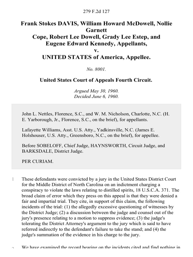 Fourth Circuit Upholds Conspiracy Conviction | PDF
