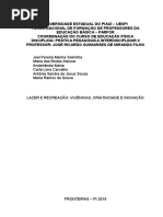 Apresentação de Ppi 2 - Educação Fisica Ensino Fundamental