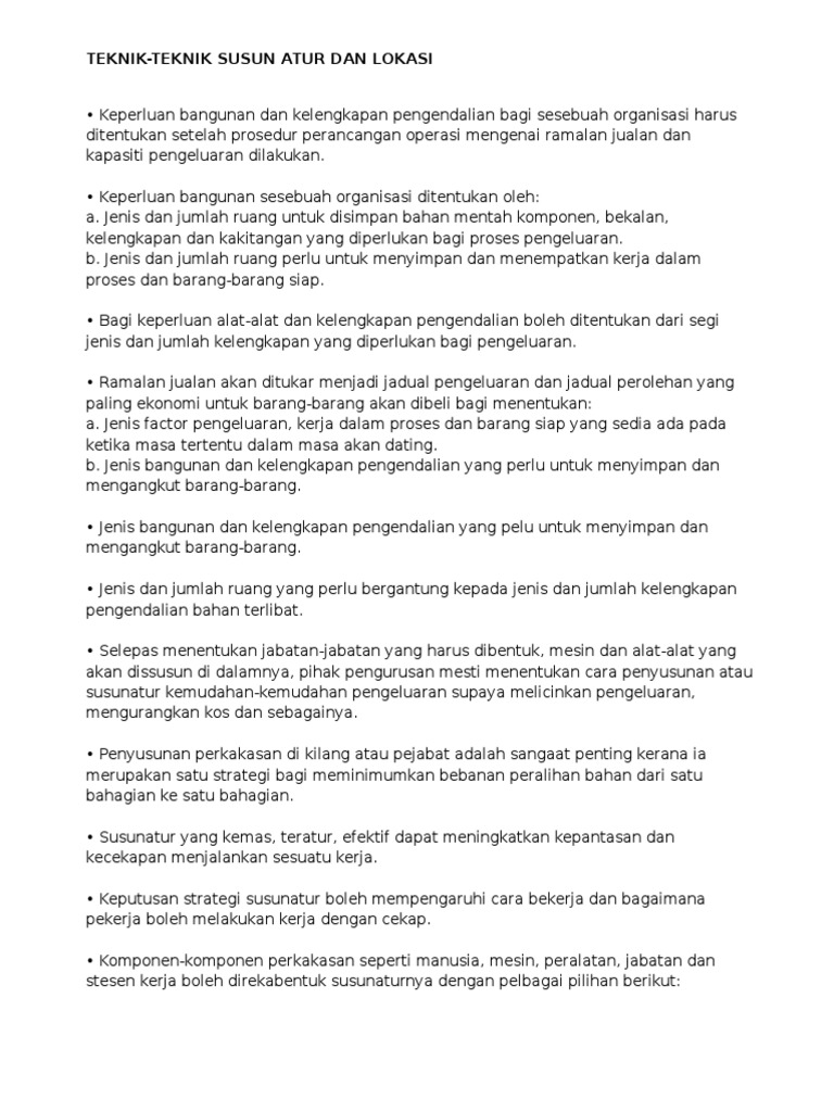Susunatur Lokasi Pdf