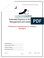 Extended Diploma in Strategic Management and Leadership: Professional Development For Strategic Managers