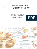 Cranial Nerves V, Vii, Viii, Ix, X, Xi, Xii: DR Nan Ommar FMHS, Unimas